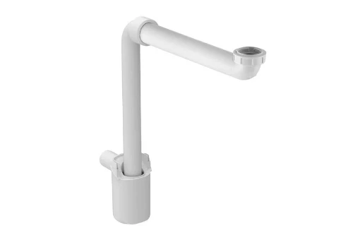 Geberit PP enkele buissifon plaatsbesparend 5/4 x 40 mm - wit - voor badkamermeubels 151.117.11.1