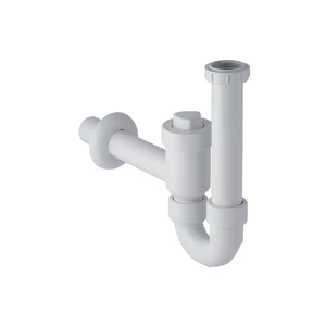 Geberit PP enkele buissifon met bolklep 6/4 x 40 mm - wit - reductiering 6/4 x 5/4 152.860.11.1