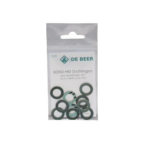 DBJ Koro HD wartel dichting 5/4 - 30 x 39 x 2 mm (zak 5st) - blauw/groen - prijs per set 153050988