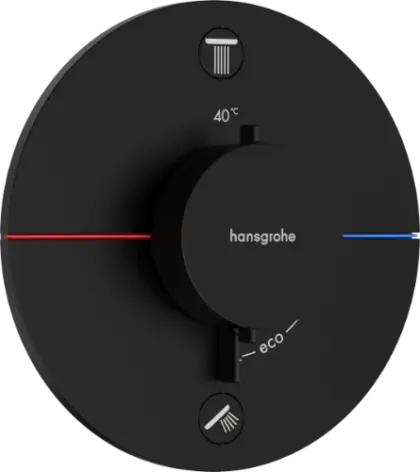Hansgrohe Showerselect Comfort S inbouwthermostaat voor 2 functies - zwart mat 15554670