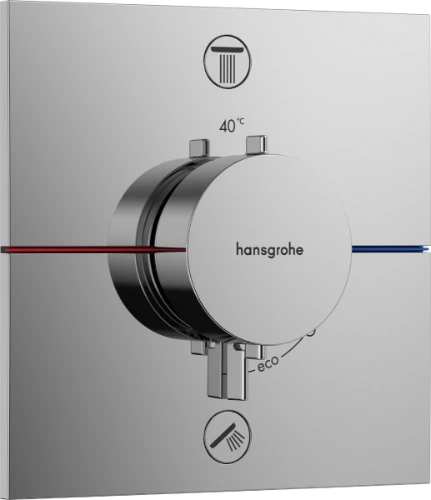 Hansgrohe Showerselect Comfort E inbouwthermostaat voor 2 functies - chroom 15572000