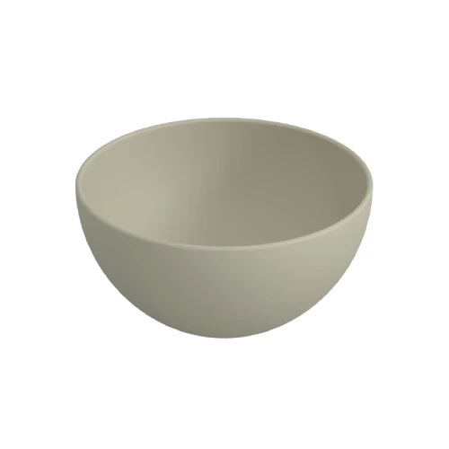Obi opzetwastafel rond 240 x 240 x 120 mm - zand - keramiek - zonder kraangat - zonder overloop 1562881