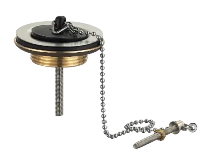 standard afvoerplug 5/4 x 63mm - chroom - met stop en ketting 1563746