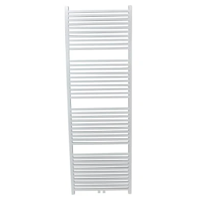 Caldo Squaro handdoekradiator - vierkante buizen 1800 x 600 mm - 1095 Watt (EN442 75/65/20) - 1MM8 - RAL 9016 Verkeerswit onderaansluiting - RAL 9016 Ve 1565143