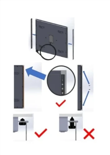 Luceo zijafwerking voor infrarood paneel 1200 mm (set van 2st) - wit mat 1668875