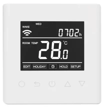 Lava thermostaat met WiFi voor vloerverwarming - wit mat 1668881