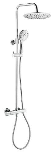 Rondo showerset Safetouch in hoogte verstelbaar (815-1165mm) - chroom - Belgaqua gekeurd 1849093