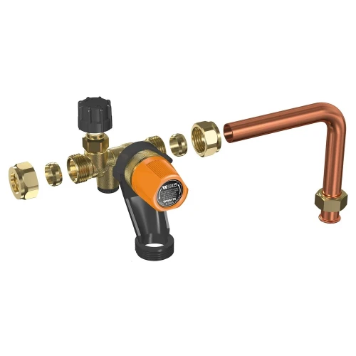 Watts BI15 boilerveiligheidsgroep knel 15 x 15 mm - met aansluitbocht 1852553