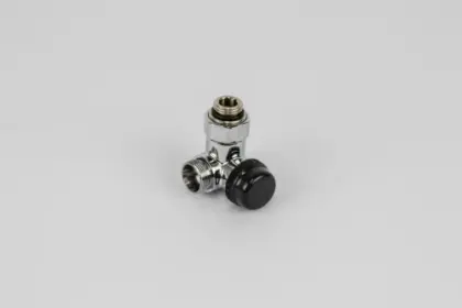 Begetube Optima thermostatiseerbare dubbel haakse radiatorkraan Rechts 1/2 x M24 - met instelbare Kv-waarden - chroom 190260052