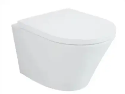 Mezzo compact hangtoilet PACK (hangtoilet + zitting softclose/quickrelease) - zonder spoelrand - wit - 360 x 470 mm 1903453