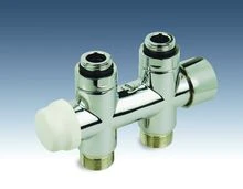 Begetube Optima thermostatiseerbaar H-stuk 50-100% vloeraansluiting 1/2 x M24 - instelbare Kv-waarden - chroom 190710052