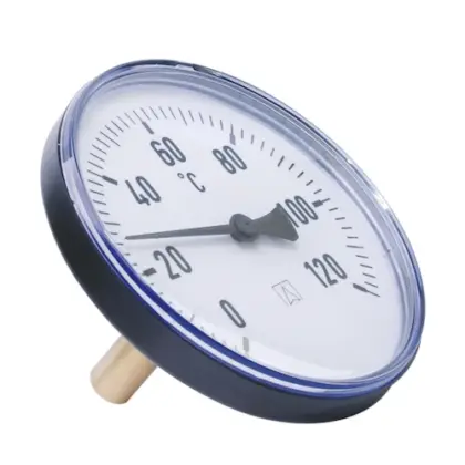 THERMOMETER EURO INDEX 100MM X 1/2 MM 0/60g axiaal - met insteek 45mm 19204