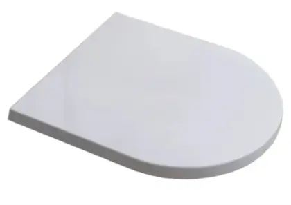 Obi Compact (& ex Senza) toiletzitting met deksel softclose + quickrelease - wit mat 1921172