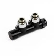 Begetube Optima thermostatiseerbaar H-stuk 50-100% muuraansluiting 1/2 x M24 - instelbare Kv-waarden - zwart mat 192810052