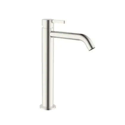 Vivo wastafelmengkraan verhoogd met coldstart - zonder lediging - Brushed Nickel PVD - geborsteld mat PVD 1952080