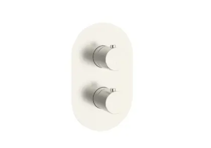 Vivo afwerkset voor muurinbouw douchethermostaat - Brushed Nickel PVD - geborsteld mat PVD 1952183