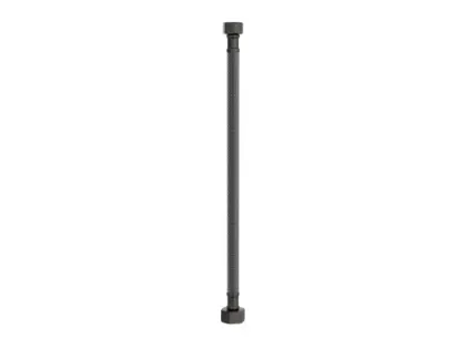 Vivo aansluitflexibel FF 3/8 x 1/2 - 300 mm - Gun Metal PVD - staal mat PVD 1960639
