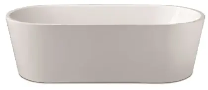 Caballo 2.0 vrijstaand bad 1780 x 800 x 590 mm - wit glanzend - met sifon - met overloop en afvoerplug 1960708