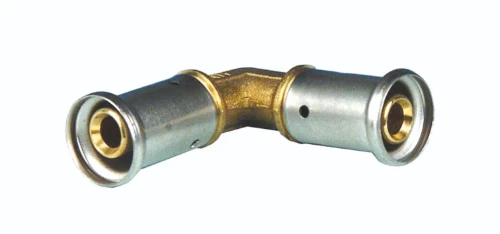Henco P-serie messing pers bocht 90° FF 26 x 26 mm 1P-2626