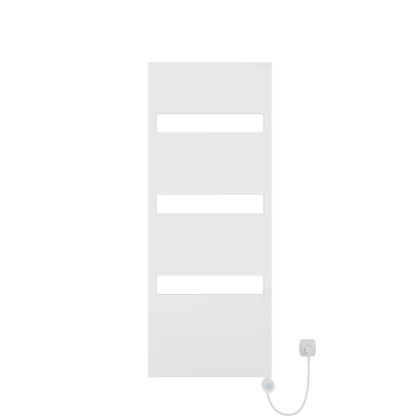 Kalahari elektrische handdoekradiator 1543 x 605 mm - 600W - incl thermostaat - verkeerswit mat 2035436