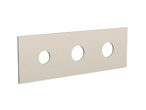 Vivo afdekplaat voor 3-gats douchethermostaat - Brushed Nickel PVD - geborsteld mat PVD 2043130