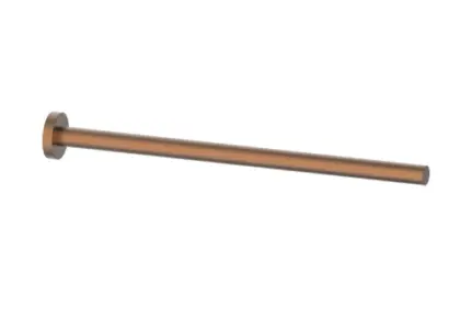 Vivo 1-delige handdoekhouder 400 mm - Brushed Copper PVD - koper mat PVD 2048217
