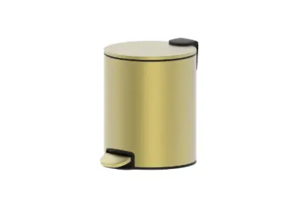 Vivo afvalemmer met pedaal 205 mm - Brushed Gold PVD - goud mat PVD 2069151