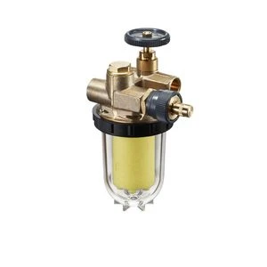 Oventrop mazoutfilter FF 3/8 x 3/8 - nikkelelement 100-150my - met terugvoer in zuigkring 2122103