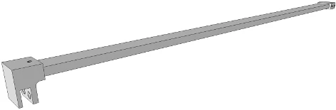 Open Wall traverse regelbaar 800 - 1200 mm - chroom 215.666.666.PL
