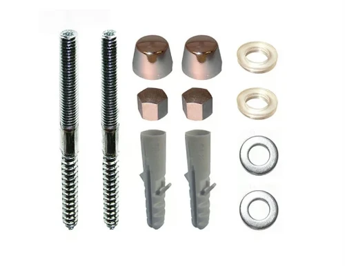 DBJ bevestigingsset voor urinoir / uitgietbak UST M8 x 110 mm - met sierkappen - chroom - prijs per set 217311001