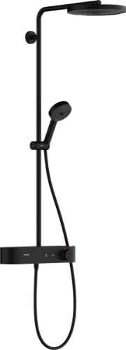 Hansgrohe Pulsify S Showerpipe 260 mm 1jet EcoSmart met ShowerTablet Select 401 - zwart mat 24221670