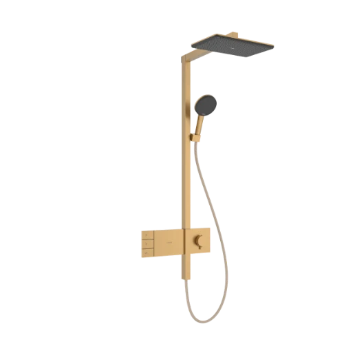 Hansgrohe Raindance Alive Q Showerpipe 210 x 340 mm 2jet met ShowerSelect Comfort thermostaat - Brushed Bronze 24590140