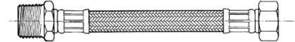 Fixaflex Superflex 25 inox flexibel MF 3/4 x 3/4 - 300 mm - Max 90° C 25.05.0300.I