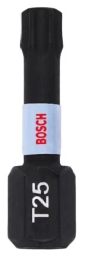 Bosch Impact Control bit T25 25 mm - prijs per set van 2 stuks 2608522475