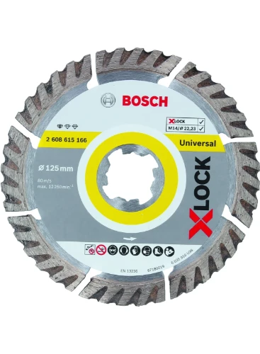 Bosch XLK X-Lock diamant slijpschijf universeel 125 x 22