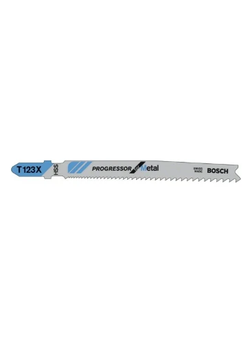 Bosch T decoupeer zaagblad T123x progressor thick metal - prijs per set van 5 stuks 2608638473