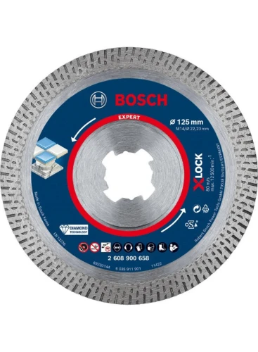 Bosch Expert X-Lock diamant slijpschijf Hard Ceramic 125 x 22