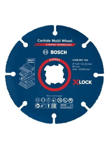 Bosch XLK X-Lock doorslijpschijf Carbide Multi Wheel 125 mm 2608901193