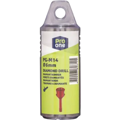 PG tegel-/natuursteenboor voor haakse slijper M14 x 6 mm 2611