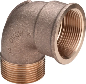 Viega brons knie 90° MF 5/4 x 5/4 264109