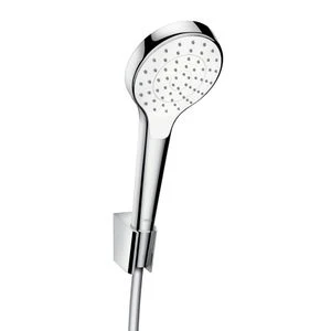 Hansgrohe Croma Select S 110 1jet handdoucheset - wit/chroom - handdouche Croma Select S 1jet - wandhouder - doucheflexibel 1/2 x 1250 mm 26420400