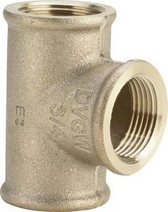 Viega brons T-stuk FFF 1/2 x 1/2 x 1/2 264222