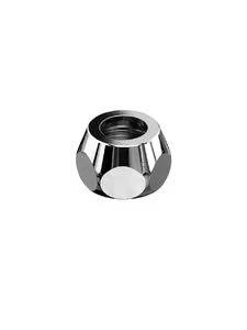 Schell moer 10 x 1/2 F - chroom - met knelring 265090699