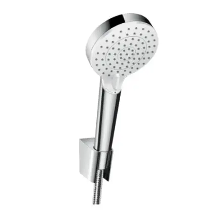Hansgrohe Crometta Vario ecoSmart handdoucheset - wit/chroom - porter's wandhouder - comfortflex doucheflexibel 1/2 x 1250 mm 26693400