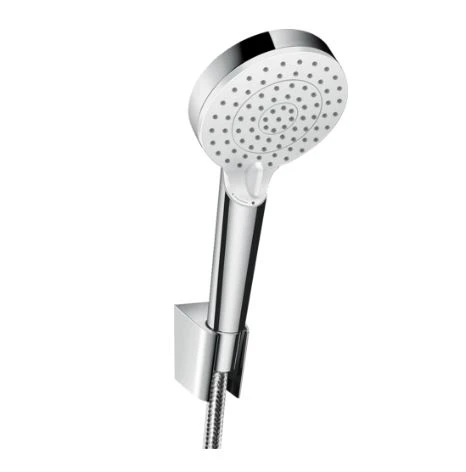 Hansgrohe Crometta Vario ecoSmart handdoucheset - wit/chroom - porter's wandhouder - comfortflex doucheflexibel 1/2 x 1250 mm 26693400