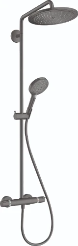 Hansgrohe Croma Select S 280 1jet Showerpipe - Brushed Black Chrome 26890340