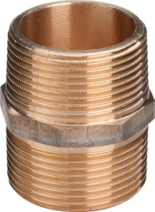 Viega brons nippel MM 3/8 x 3/8 282356