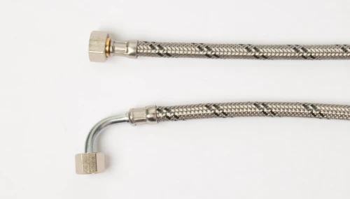 Fixaflex OIL mazoutflexibel met bocht FF 3/8 x 1/4 - 1000 mm - conisch dichtend 28.42.1000