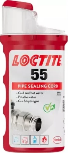 Loctite 55 afdichtingskoord (rol 160m) voor metaal en kunststof schroefdraad - prijs per stuk 2957180
