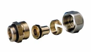 Begetube rechte klemkoppeling MF 14/2 x 1/2 M - VPE buis - met O-ring 301010509